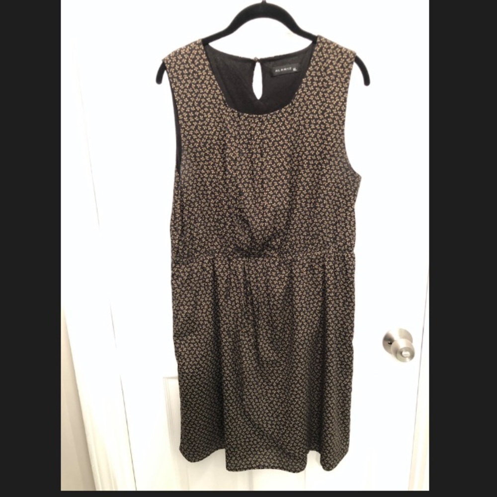 Alaniz Black and Gold Dress
